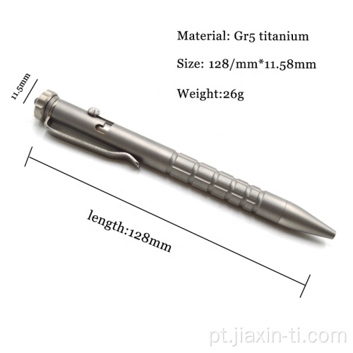 Multi Função Autom Protect Titanium Bolt Action Pen